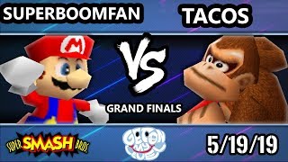 GOML 2019 SSB64  SuPeRbOoMfAn Mario Yoshi Vs tacos DK Yoshi Smash 64 Tournament Grand Finals [upl. by Yssenhguahs275]