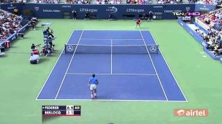 Roger Federer VS Carlos Berlocq R2 HIGHLIGHTS US OPEN 2013 HD [upl. by Ahcilef]