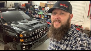 Wehrli Fab 35 Inch Intake Horn install 20172019 25003500 Duramax L5P [upl. by Daberath936]