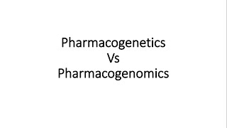 Pharmacogenetics vs pharmacogenomics [upl. by Anitnatsnok]