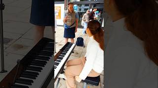 I Played Africa Toto On The Street toto africa pianocover [upl. by Alimac]