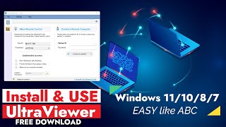 How to Install UltraViewer on Windows 11  TeamViewer amp AnyDesk Alternative  FREE Download 2023 [upl. by Nirrad]