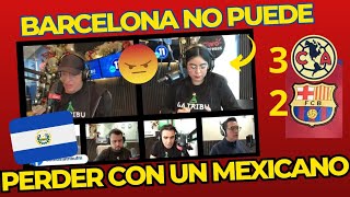 SALVADOREÑOS FURIOSOS POR EL TRIUNFO DE AMÉRICA VS BARCELONA POR 32 [upl. by Axe]