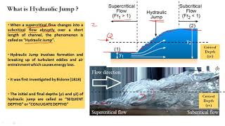 Open Channel Flow  34 Rapidly varied flow  Hydraulic Jump concept examples and applications [upl. by Hakvir953]