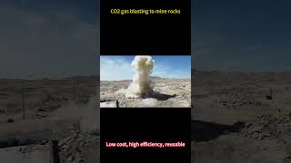 Carbon dioxide gas explosion co2blasting co2rockblasting blastingmining [upl. by Charlton]