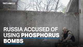 Ukraine accuses Russia of attacking Bakhmut with phosphorus bombs [upl. by Danais]