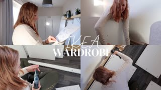 BUILDING AN IKEA SONGESAND WARDORBE VLOG [upl. by Aicinat]