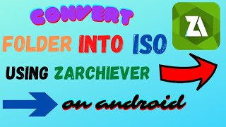 CONVERT FILEFOLDER TO ISO ON ANDROID SMARTPHONE  A2Z Solutions [upl. by Lukash]