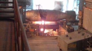 Molten steel from torpedo to ladle [upl. by Ysset]