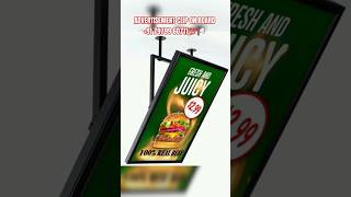 LIGHT BOX ADVERTISEMENT BOARD get affordable price 💯📢 cliponpictureframelightboxtrendingsorts [upl. by Astor352]