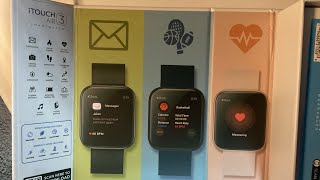 iTOUCH Wearables Air 3 Smartwatch Review [upl. by Nodroj493]