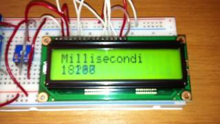 Milliseconds counter with LCD Arduino  By STE [upl. by Airtemed463]