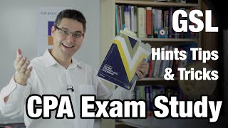 CPA exam study hints for GSL  Video 1 [upl. by Arahas]