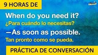 9 HORAS de práctica de diálogos de conversación en inglés [upl. by Cerelia635]