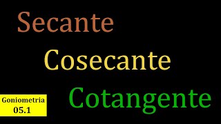 Definizione di secante cosecante cotangente [upl. by Winton]