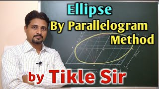 HOW TO DRAW ELLIPSE BY PARALLELOGRAM METHOD ENGINEERING GRAPHICS BY PROF TIKLE SIR [upl. by Aselehc419]