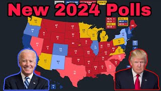 2024 Election Map According to the Polls May 2024 [upl. by Sollars]