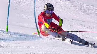 AUDI FIS Ski World Cup  Womens Giant Slalom  Kronplatz ITA 1st run Jan 30 2024 [upl. by Volpe445]