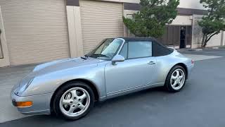 PCARMARKET Auction Walk Around  1996 Porsche 993 Carrera 4 Cabriolet [upl. by Aieki578]