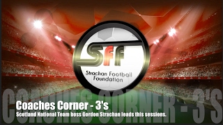 SFF Coaches Corner  Gordon Strachan takes Passing 3s Session [upl. by Trammel]