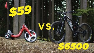 59 Walmart Bike vs 6500 Mountain Bike [upl. by Aihsema]