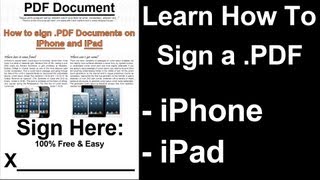 HOW TO SIGN PDFs ON A PHONE  iPhone iPad  Sign Date amp Draw  Guide [upl. by Nnyla97]