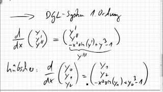 12A2 Differentialgleichung höherer Ordnung in DGLSystem erster Ordnung umwandeln [upl. by Ahsropal]