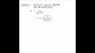 Present value of single cash flow  Example 2 [upl. by Notsnorb]