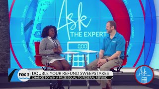 Jackson Hewitt offering Double Your Refund Sweepstakes and a free coffee [upl. by Land]