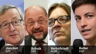 EUdebate2014  Sehen Sie die Debatte der EUSpitzenkandidaten LIVE am 28 April um 19 Uhr MEZ [upl. by Francis]