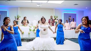 BEST BRIDEMAIDS CONGOLESE WEDDING ENTRANCE EVER 🔥  MICHIGAN [upl. by Hallagan]