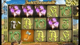 Jack and the Beanstalk NetEnt  Bonus  Retrigger [upl. by Yrtnahc]