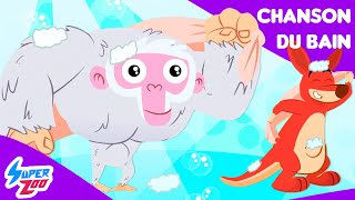 NOUVEL CHANSON Superzoo  Chant du bain français  Couverture bébé requin [upl. by Rasec]