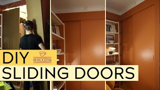 DIY Sliding doors MDF wardrobe [upl. by Scrogan]