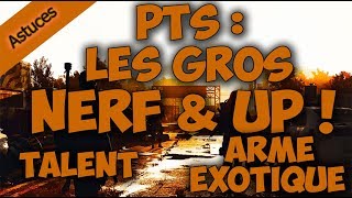 The Division 2 PTS  LES GROS NERF amp UP   Talent  Arme exotique [upl. by Reitrac]