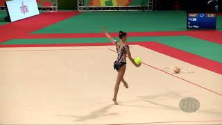 RAFFAELI Sofia ITA  2022 Rhythmic Worlds Sofia BUL  Qualifications Ball [upl. by Kiker869]