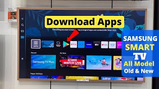 Samsung Smart TV Apps Install amp Download in Samsung TV  Play Store  Step by Step [upl. by Eerdna]