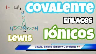 Enlaces IÓNICOS y COVALENTES Estructura de LEWIS paso a paso [upl. by Kyl887]