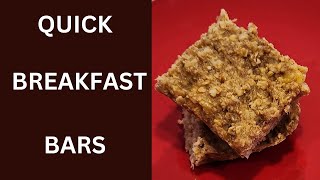 No Time to Eat Breakfast Try these easy Baked Oatmeal Bars [upl. by Loriner770]