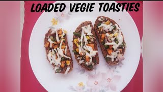 LOADED VEGGIE TOASTIES  HERBED TOASTIES WITH VEGETABLES [upl. by Eoz]