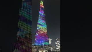 Dubai burj khalifa live night show 2024 music song remix newsong [upl. by Foushee]