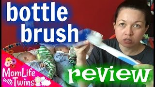 TOMMEE TIPPEE BOTTLE BRUSH REVIEW  MOMS EXPERIENCE [upl. by Adohr]