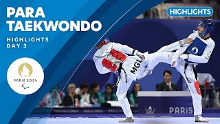 🥋 Para Taekwondo Highlights  Day 3  Paris 2024 Paralympic Games [upl. by Anawat]