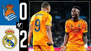 HIGHLIGHTS  Real Sociedad 02 Real Madrid  LaLiga 202425 [upl. by Gertrud]