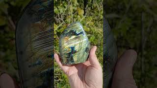 Labradorite Lives a Double Life crystal crystals minerals nature gems minerals [upl. by Lladnarc]