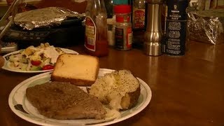 A Cheap Steak for an Elegant Dinner using my Cast Iron Skillet NuWave Induction Cooktop amp my Oven [upl. by Dunham]