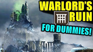 Destiny 2 WARLORDS RUIN DUNGEON FOR DUMMIES  Complete Dungeon Guide amp Walkthrough [upl. by Adnerad]