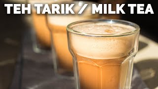 Teh Tarik Recipe – Malaysian Pulled Tea 2 Ingredients  5 Minutes [upl. by Leahplar]