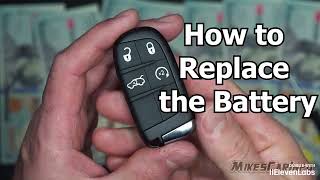 Spanish Key Fob Battery Replacement Dodge Chrysler Jeep RAM [upl. by Pedrick329]