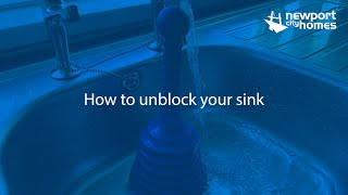 How to unblock your sink [upl. by Sherm]